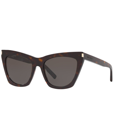 Saint Laurent Women's Sunglasses, Sl 214 Kate In Tortoise