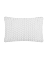 J BY J QUEEN CAYMAN QUILTED DECORATIVE PILLOW, 12" X 40"