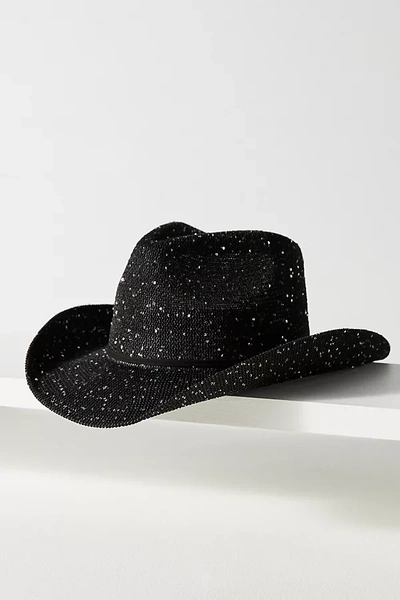 Anthropologie Sparkle Cowboy Rancher In Black