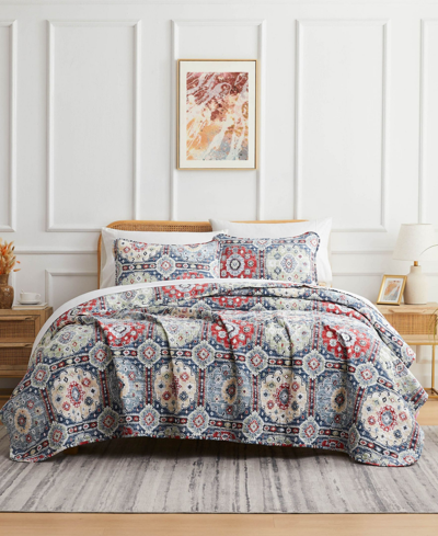 Southshore Fine Linens Kilim Oversized 3 Piece Quilt Set, Full/queen In Multi