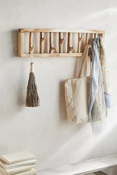 Terrain Teak Wall Hook Rack In Neutral