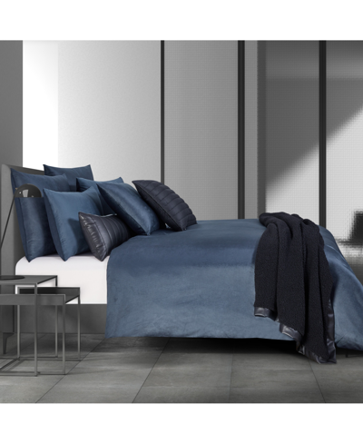 Oscar Oliver Valencia Duvet Cover 3-pc. Set, Full/queen In Navy