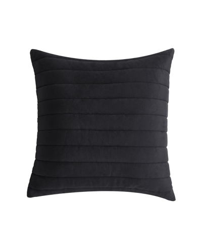 Oscar Oliver Valencia Quilted Decorative Pillow, 20" X 20" In Black