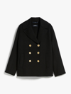 S Max Mara Double-breasted Virgin Wool Jacket In Black