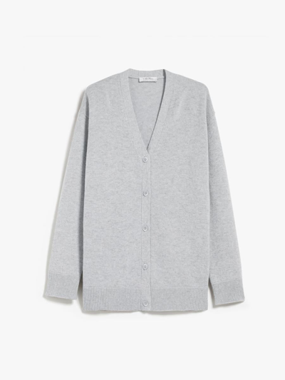 's Max Mara Jane Wool And Cashmere Cardigan In Light Grey
