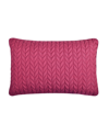 J BY J QUEEN CAYMAN QUILTED DECORATIVE PILLOW, 12" X 40"