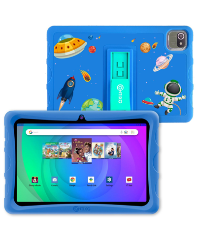 Contixo K103a Kids Tablet 80 Disney E-books Hd 10" 64gb, 4gb Ram, Octa-core 2.0ghz Cpu Android Tablets, Dual In Blue