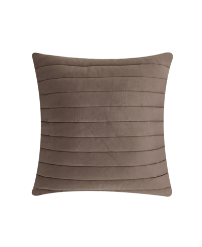 Oscar Oliver Valencia Quilted Decorative Pillow, 20" X 20" In Mocha