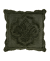 J Queen New York Teigen Quilted Decorative Pillow, 18" X 18" In Evergreen