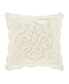 J Queen New York Teigen Quilted Decorative Pillow, 18" X 18" In Winter White