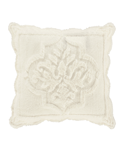 J Queen New York Teigen Quilted Decorative Pillow, 18" X 18" In Winter White