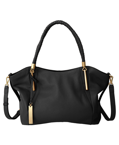 Lodis Arden Leather Tote In Black