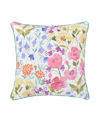 J BY J QUEEN JULES WILDFLOWER QUILTED DECORATIVE PILLOW, 18" X 18"
