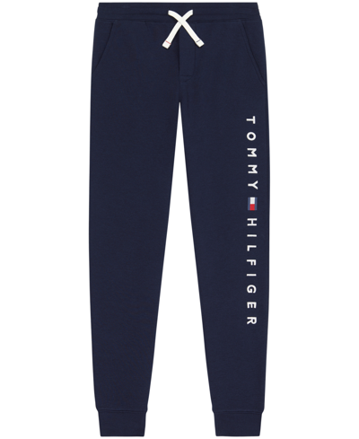 Tommy Hilfiger Kids' Big Boys Quadrant Drawstring Joggers In Navy Blazer