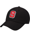 Top Of The World Men's  Black Nc State Wolfpack Primary Logo Staple Adjustable Hat In Black