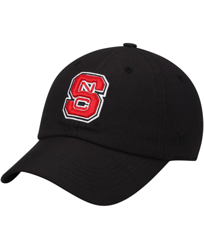 Top Of The World Men's  Black Nc State Wolfpack Primary Logo Staple Adjustable Hat