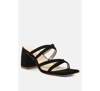 Rag & Co Valentina Strappy Casual Block Heel Sandals In Black In Black