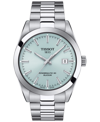 TISSOT MEN'S SWISS AUTOMATIC GENTLEMAN POWERMATIC 80 SILICIUM STAINLESS STEEL BRACELET 40MM