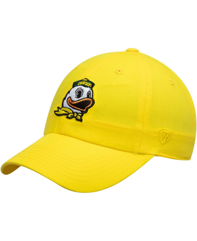 Top Of The World Men's  Yellow Oregon Ducks Primary Logo Staple Adjustable Hat