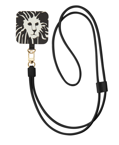 Anne Klein Women's Polyurethane Leather Crossbody Iphone Cord In Black