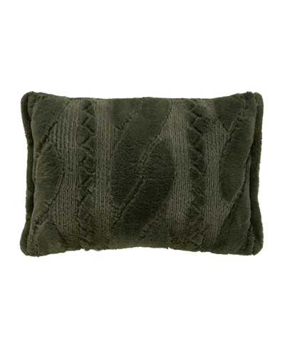J Queen New York Cava Quilted Decorative Pillow, 15" X 20" In Evergreen