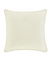 J Queen New York Noelle Embellished Decorative Pillow, 18" X 18" In Winter White