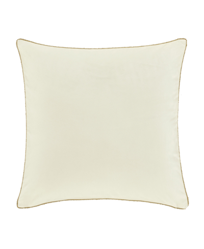 J Queen New York Noelle Embellished Decorative Pillow, 18" X 18" In Winter White