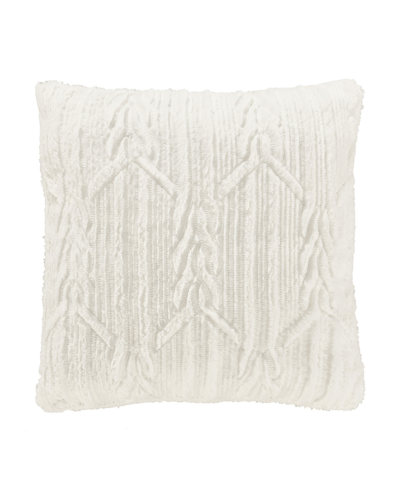 J Queen New York Cava Decorative Pillow, 20" X 20" In Winter White