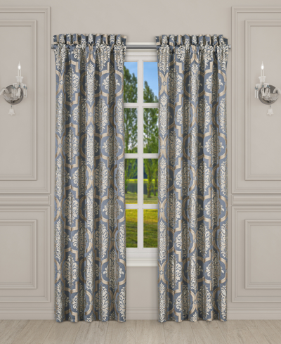 J Queen New York San Marino Window Panel Pair, 50" X 84" In Powder Blue