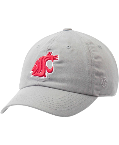 Top Of The World Men's  Gray Washington State Cougars Primary Logo Staple Adjustable Hat