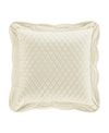 J Queen New York Marissa Quilted Decorative Pillow, 18" X 18" In Winter White