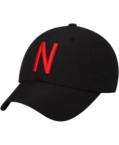 Top Of The World Men's  Black Nebraska Huskers Staple Adjustable Hat