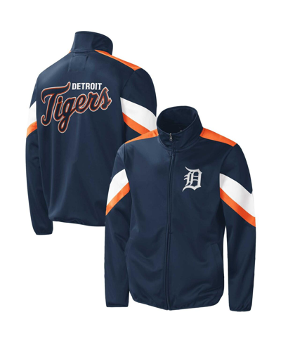 G-iii Sports By Carl Banks Men's  Navy Detroit Tigers Earned Run Full-zip Jacket