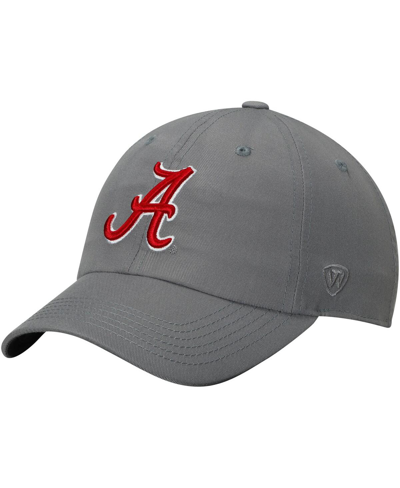 Top Of The World Men's  Gray Alabama Crimson Tide Primary Logo Staple Adjustable Hat