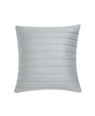 Oscar Oliver Valencia Quilted Decorative Pillow, 20" X 20" In Silver