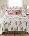 Levtex Sleigh Bells Quilt, King In Green