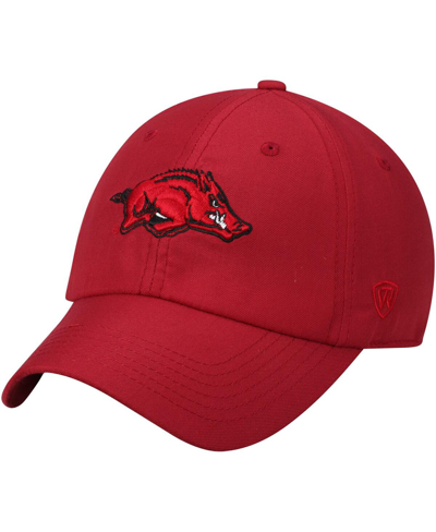 Top Of The World Men's  Cardinal Arkansas Razorbacks Staple Adjustable Hat