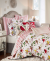 Levtex Joybirds Watercolor Etched Reversible Quilt, Full/queen In Red