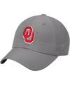 Top Of The World Men's  Gray Oklahoma Sooners Primary Logo Staple Adjustable Hat In Gray
