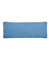 J By J Queen Cayman Quilted Decorative Pillow, 14" X 40" In Blue