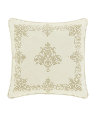 J Queen New York Noelle Square Decorative Pillow, 18" In Winter White