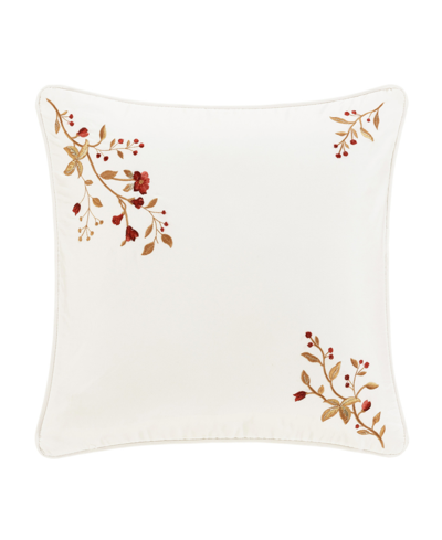 J Queen New York Juniper Decorative Pillow, 18" X 18" In Crimson