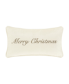 J QUEEN NEW YORK MERRY CHRISTMAS BOUDOIR DECORATIVE PILLOW, 11" X 20"