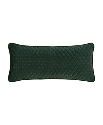 J Queen New York Marissa Quilted Decorative Pillow, 15" X 20" In Evergreen