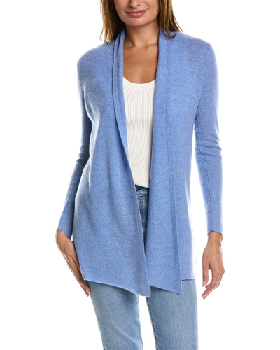 Incashmere Open Front Cashmere Cardigan In Blue