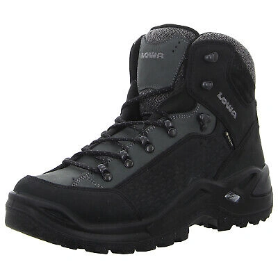 Pre-owned Lowa Gefütterte Outdoor Boots Renegade Warm Gtx Mi 410970 9930 Schwarz/grau (sch