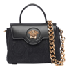 Versace La Medusa Small Handbag In Black