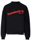 Dsquared2 Logo-print Cotton Sweatshirt In Blue