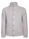 Herno Infinity Wool Bomber Jacket In Grey