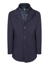 HERNO DOUBLE-LAYER BLUE COAT